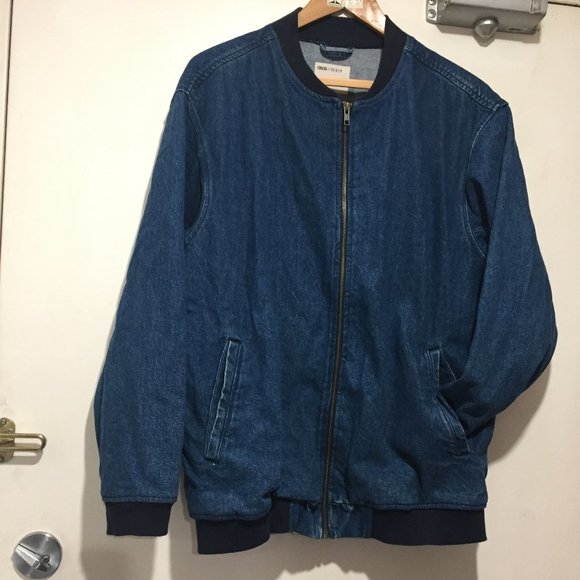 OSOS DENIM BOMBER TALL JACKETS SIZE 6 - Picture 8 of 12